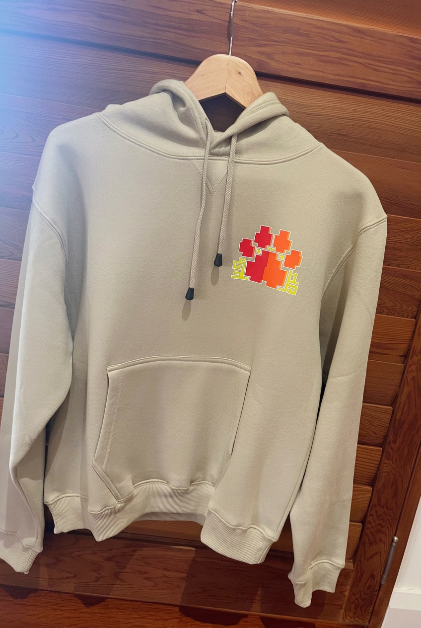 A cosy unisex hoodie featuring Square Safari’s Kimberley Aussie Animals design, created from scratch by Jessica, by hand and without AI.

The midweight brushed fleece combines everyday softness with warmth for cooler days.

The details:

320 GSM poly-blend fleece
Brushed inner lining for softness and warmth
Classic kangaroo pocket
Adjustable drawstrings with easy-to-remove toggles